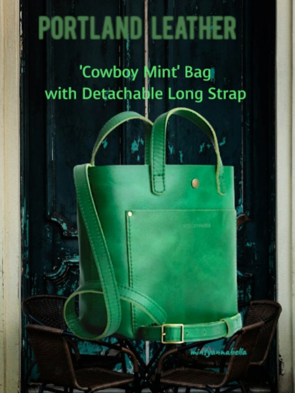 Portland Leather 🌿 Green Leather Bag
